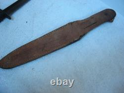 WWII British Fairbairn Sykes Dagger Fighting Knife Sheffield England With Sheath