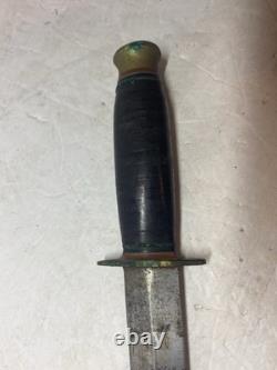 WWII British Taylor Eye Witness Sheffield Fighting Dagger Fixed Blade Knife