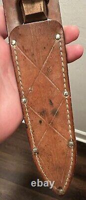 WWII CASE Pig Sticker Fighting Knife Dagger in Sheath