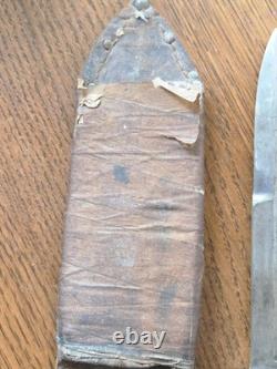 WWII Era US M3 Fighting Knife M6 Leathr Sheath 6.5 Blade Military Combat Dagger