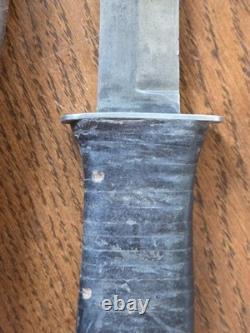 WWII Era US M3 Fighting Knife M6 Leathr Sheath 6.5 Blade Military Combat Dagger