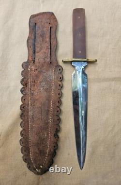WWII Ernst Brothers Fighting Knife- Rare Australian Dagger With Original Sheath