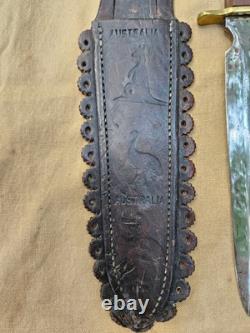 WWII Ernst Brothers Fighting Knife- Rare Australian Dagger With Original Sheath