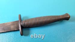 WWII Fairbairn Sykes Fighting Knife Dagger England F-S 3rd Pattern 4 TR1059