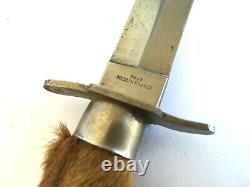 WWII French Trench Boot Combat Dagger Fighting Knife Deer Foot Taxidermy