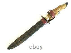 WWII French Trench Boot Combat Dagger Fighting Knife Deer Foot Taxidermy WWI