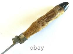 WWII French Trench Boot Combat Dagger Fighting Knife Deer Foot Taxidermy WWI