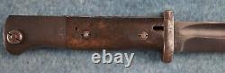 WWII German K98 combat bayonet dagger knife US Army leather frog Heer matching #