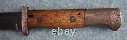 WWII German K98 combat bayonet dagger knife US Army leather frog Heer matching #