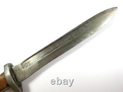 WWII Italian Trench Boot Fighting Knife Combat Dagger 1891 Carcano Bayo Cut Down