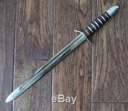 WWII M3 Style LARGE Fighting Knife Dagger Custom Theater Made from M1 Bayonet