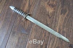 WWII M3 Style LARGE Fighting Knife Dagger Custom Theater Made from M1 Bayonet