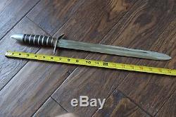 WWII M3 Style LARGE Fighting Knife Dagger Custom Theater Made from M1 Bayonet