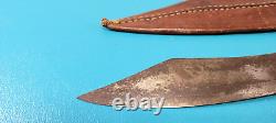 WWII Philippines 1945 Fighting Knife Dagger Talibon + Leather Sheath