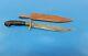 Wwii Philippines Fighting Dagger Knife C. 1945 + Leather Sheath
