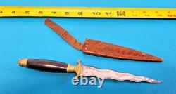 WWII Philippines Military Dagger Knife Moro KRIS Major W. C Carreras Officer