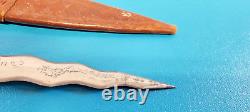 WWII Philippines Military Dagger Knife Moro KRIS Major W. C Carreras Officer