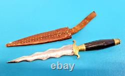 WWII Philippines Military Dagger Knife Moro KRIS Major W. C Carreras Officer