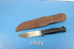 WWII Quality Mark 1 Fighting Utility Bowie Knife Dagger + Sheath Fixed Blade