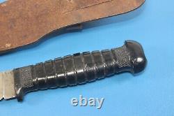 WWII Quality Mark 1 Fighting Utility Bowie Knife Dagger + Sheath Fixed Blade