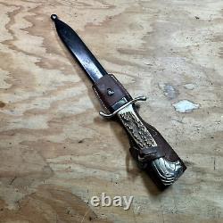 WWII Swedish Sweden Mattsson Mora Lions Head Fighting Knife Dagger Dress Lion