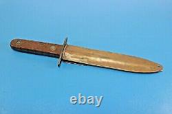 WWII Theatre U. S. Military Style Knife Dagger with Brass Scabbard