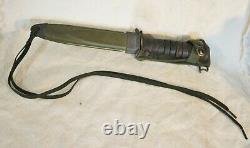 WWII US Bladed M8 AI Fighting Knife Dagger M3 IMPERIAL Original Scabbard Signed