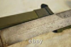 WWII US Bladed M8 AI Fighting Knife Dagger M3 IMPERIAL Original Scabbard Signed
