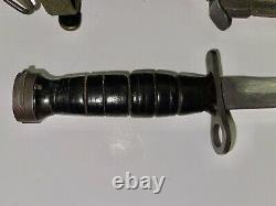 WWII US M1 Carbine Bayonet Camillus Fighting Knife Dagger withUS M8A1 PWH