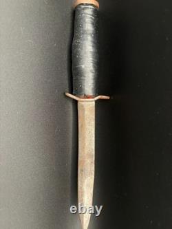 WWII US M3 Fighting Knife Utica Cutlery Co Combat Dagger Original No Scabbard