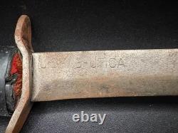 WWII US M3 Fighting Knife Utica Cutlery Co Combat Dagger Original No Scabbard