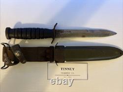 WWII US M3 UTICA Fighting Combat Dagger Military Trench Knife with Flaming Bomb