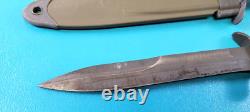 WWII US Military M3 UTICA Fighting Dagger Knife + USM8A1 Scabbard C12
