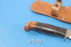 WWII WW2 Western Pilot Knife Baby Shark Fighting Dagger Bakelite Pommel + Sheath