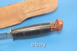 WWII WW2 Western Pilot Knife Baby Shark Fighting Dagger Bakelite Pommel + Sheath