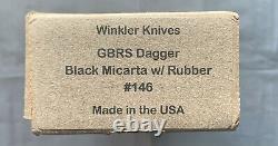 Winkler Knives GBRS Group Combat Dagger (Black)