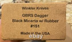Winkler Knives GBRS Group Combat Dagger (Black). FOG SUPDEF Ferro Concepts