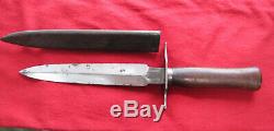 Ww1 French US Knife withScabbard GONON 41 M1916 Le Venguer Trench Fighting Dagger