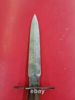 Ww1 france sgco m1916 dagger le vengeur-the avenger fighting knife orig scabbard