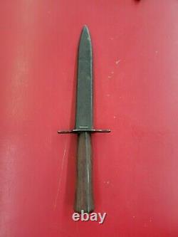 Ww1 france sgco m1916 dagger le vengeur-the avenger fighting knife orig scabbard