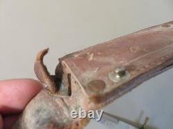 Ww1-ww2 Era German Boot Dagger Trench Fighting Knife Bone Stag