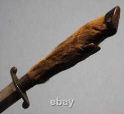 Ww1-ww2 Era German Boot Dagger Trench Fighting Knife Deer Foot Item #11 Ww1-ww2 Era German Boot Dagger Trench Fighting Knife Deer Foot Item #11