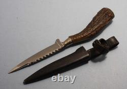 Ww1-ww2 Era Small German Boot Dagger Trench Fighting Knife Feldzog 1915 Item #16