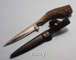 Ww1-ww2 Era Small German Boot Dagger Trench Fighting Knife Feldzog 1915 Item #16