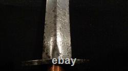 Wwii Fairbairn Sykes Stiletto Dagger J&i Marshall Ww2 F/s Fighting Knife