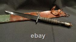 Wwii Fairbairn Sykes Stiletto Dagger Ribbed & Roped Ww2 F/s Fighting Knife