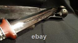 Wwii Ww2 Stiletto Fighting Knife. 7 7/8 D/e Dagger Blade. Theater-made