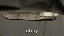 Wwii Ww2 Stiletto Fighting Knife. 7 7/8 D/e Dagger Blade. Theater-made