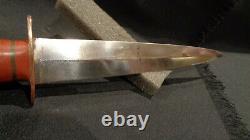 Wwii Ww2 Stiletto Fighting Knife. Large 7 5/8 D/e Dagger Blade. Theater-made