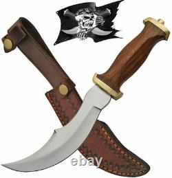 11 Pouces Pirate Dagger Personnalisé Couteau D'anniversaire Cadeau En Cuir Gaine Hommes